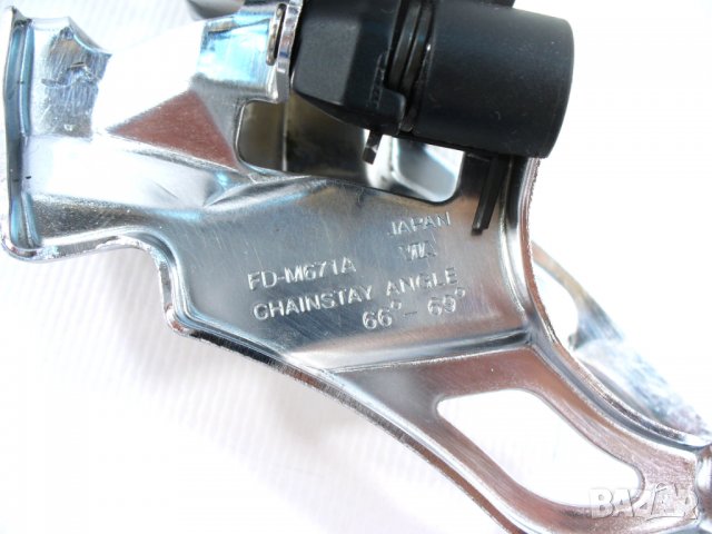 Shimano SLX FD-M671 3x10 декланшор за МТБ планински байк, 34.9mm clamp, снимка 6 - Части за велосипеди - 29605812