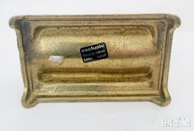 Месингова кутия за пощенски марки в стил Art Nouveau., снимка 5 - Филателия - 48302238