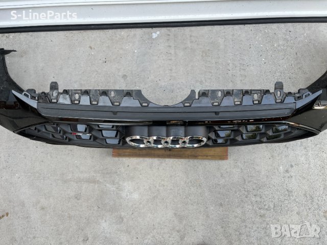 Предна броня с решетка ЧЕРНА S-line Audi S4 B9.5 Facelift Ауди С4 Б9.5, снимка 5 - Части - 42805124