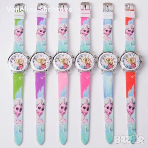 Елза Ана Frozen  Замръзналото кралство Светещ детски ръчен часовник 
