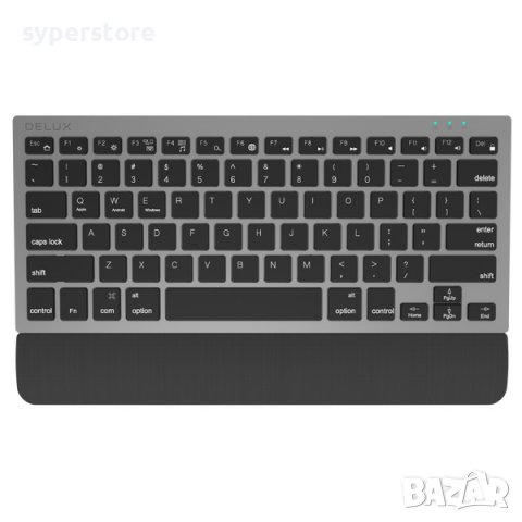 Клавиатура Безжична Мултимедийна Delux K3300GX Черна