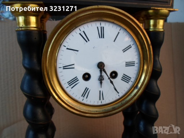 Антикварен Дървен Портико/Портален Часовник-Франция/19век, снимка 2 - Антикварни и старинни предмети - 34990818