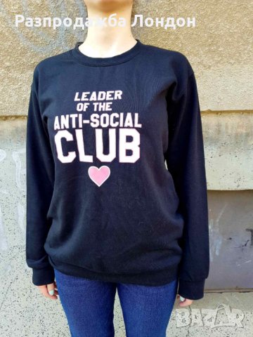 Суичър син с надписи,рЛ,Лондон,от 60лв, снимка 2 - Суичъри - 32016830