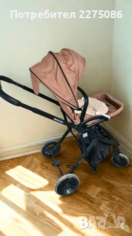 Продавам KIKKA BOO Комбинирана количка 3в1 CHERIE BEIGE , снимка 2 - Детски колички - 55905052