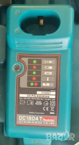 Ударнопробивен винтоверт с две отлични батерии Makita с интелигентно зарядно устройство , снимка 7 - Други машини и части - 42261386