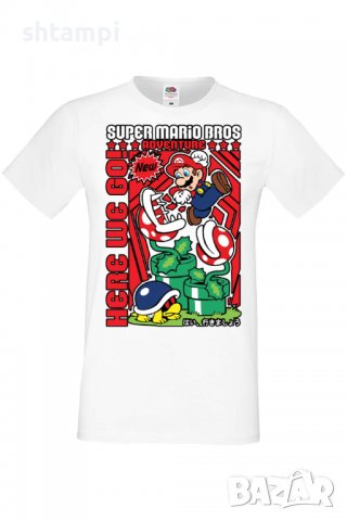 Мъжка тениска Super Mario Bros,Анимация,игра,Празник,Повод,, снимка 9 - Тениски - 37935829