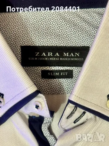 Мъжка риза Zara , снимка 3 - Ризи - 50339688