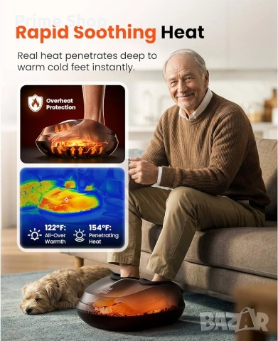 Електрически шиацу масажор за крака с въздушна компресия и загряване Bob & Brad, снимка 4 - Масажори - 51720575