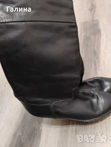 Черни ботуши от естествена кожа, снимка 9 - Дамски ботуши - 52576192