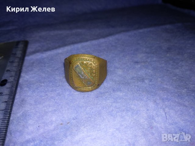 СТАРИНЕН АРИСТОКРАТИЧЕН ОРНАМЕНТИРАН КЛАСИЧЕСКИ РЕТРО МЕДЕН ПРЪСТЕН МАЙСТОРСКИ За КОЛЕКЦИЯ 36608, снимка 4 - Антикварни и старинни предмети - 39723555