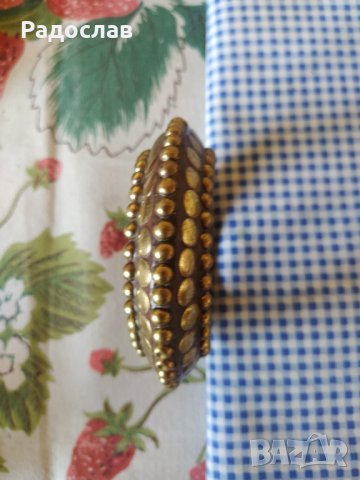 дървена гривна с обков, снимка 4 - Гривни - 38487220