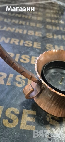 Меден свещник , снимка 4 - Антикварни и старинни предмети - 53004147