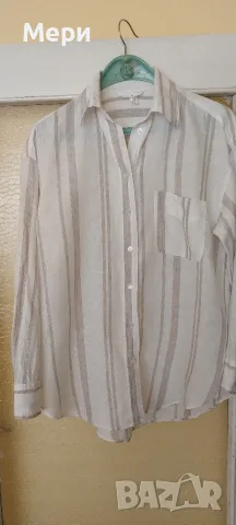 Дамска ленена риза H&M, снимка 9 - Ризи - 55825887