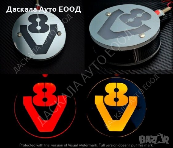 LED ЛЕД Габарити за огледало V8 за Scania , ОБЕЦИ , Жълто-Червено 24V 