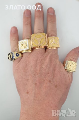 Мъжки златни пръстени, снимка 4 - Пръстени - 30983632