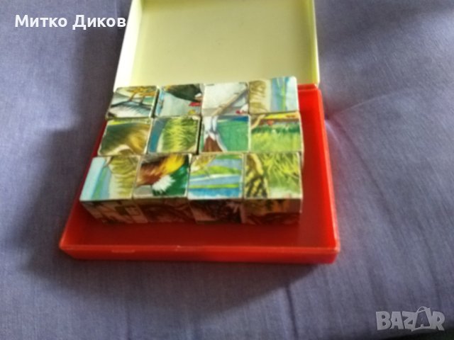 Детски пъзел 12 части 6 фигури дървен в пластмасова кутия, снимка 4 - Игри и пъзели - 44450122