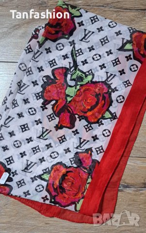 марков шал Louis Vuitton150/100, снимка 5 - Шалове - 34323255