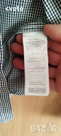 Мъжка риза пепит бяло и черно, снимка 3 - Ризи - 48556793