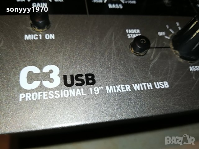 NUMARK C3-PROFESSIONAL MIXER WITH USB-ВНОС GERMANY 1306222050, снимка 4 - Ресийвъри, усилватели, смесителни пултове - 37076018
