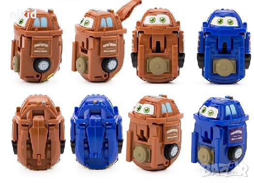 Макуин маккуин McQueen cars трансформираща сгъваема фигурка пластмасова играчка кола, снимка 2 - Коли, камиони, мотори, писти - 31802664