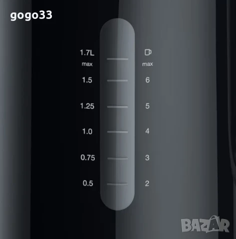 Кана за бързо кипене Braun 1.7L Breakfast1, снимка 6 - Кани - 48950593