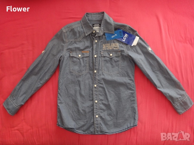 Нова детска риза за момче LC Waikiki, размер 134-140см, за 9-10 годишно