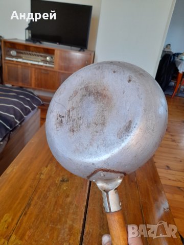 Стар алуминиев тиган #10, снимка 4 - Други ценни предмети - 37969112