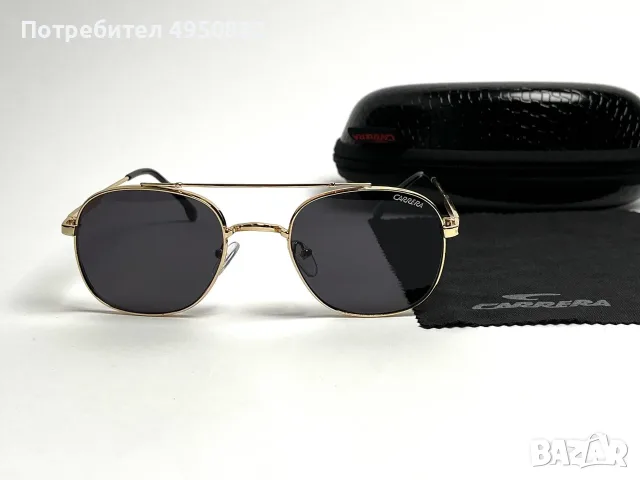 Слънчеви очила Carrera Gold Limited Edition нови, унисекс, черни и златни, снимка 3 - Слънчеви и диоптрични очила - 56161296