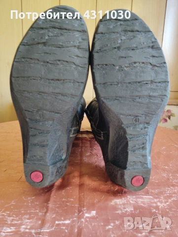 Черни дамски ботуши естествена кожа AICE 41 номер, снимка 9 - Дамски ботуши - 53165898