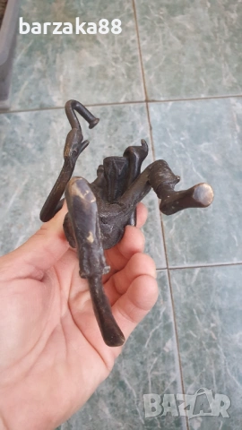 Стара бронзова фигура Африканка, снимка 7 - Колекции - 54358915