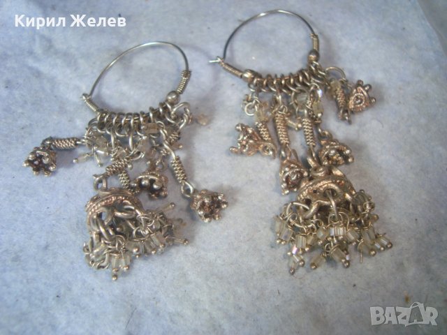 ПОСРЕБРЕНИ ЕТНОГРАФСКИ ВЪЗРОЖДЕНСКИ СТИЛ ОБЕЦИ Тип АРПАЛИИ от НЕРЪЖДАЕМА СТОМАНА МАЙСТОРСКИ 31566, снимка 11 - Антикварни и старинни предмети - 38067832