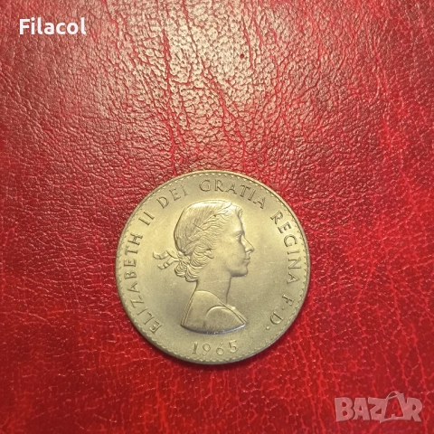 Великобритания 1 краун 1965 Чърчил, снимка 2 - Нумизматика и бонистика - 51554834