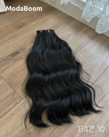 Дамска черна перука , снимка 2 - Други - 48589830