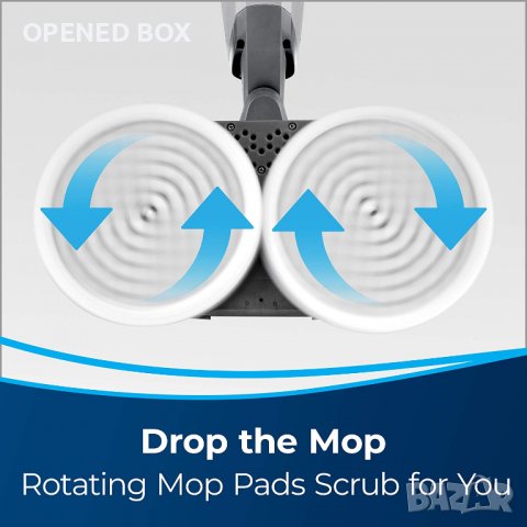 Акумулаторен моп за твърд под / подочистачка Bissell SpinWave, 18 волта, снимка 3 - Други - 37966901