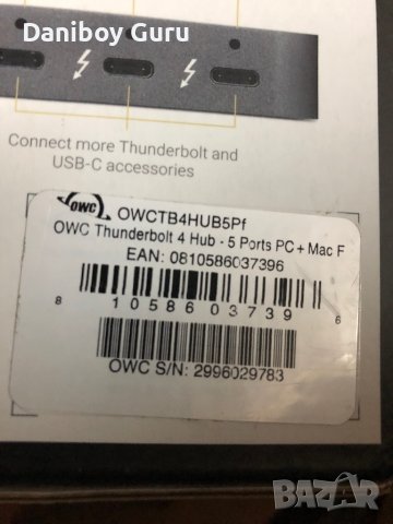 Macbook OWC Thunderbolt 4 Hub, снимка 6 - Други - 44350734