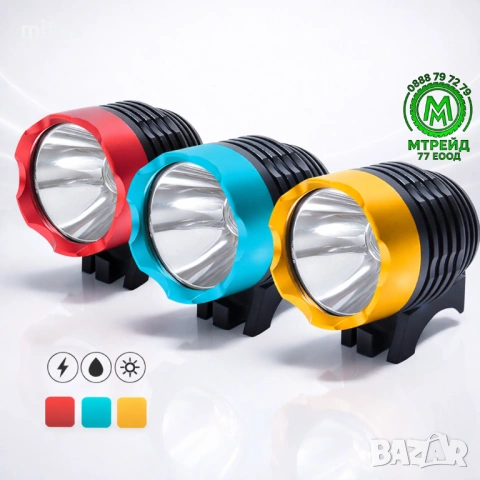 Предна USB светлина за велосипед Skorpion AFL-251 – CREE XML-T6, Color