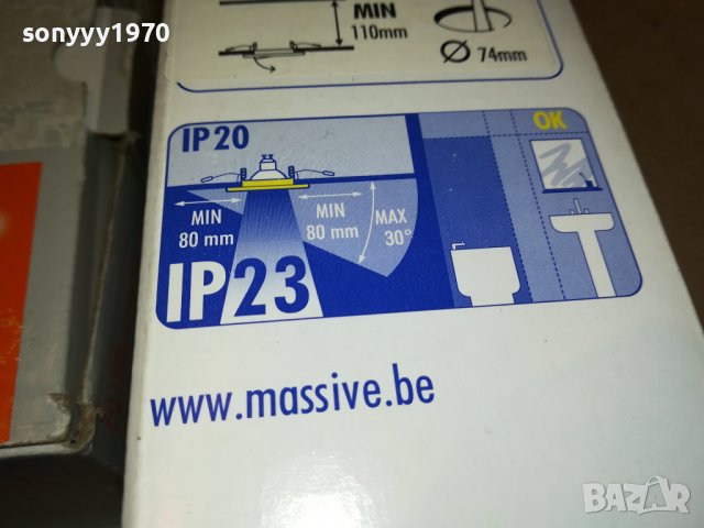OSRAM LED X2 & MASSIVE HALOGEN 220V-ВНОС FRANCE 3103231158, снимка 17 - Лампи за стена - 40203044