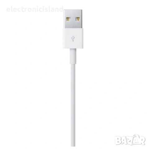 Комплект оригинален кабел Apple MD818FE/A USB A to Lightning 1м + зaрядно Apple Power adapter 5W, снимка 6 - Аксесоари за Apple - 53924564
