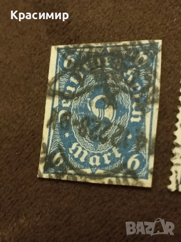 Без Перфорация Дойче Райх.1922 г., снимка 8 - Филателия - 52069227