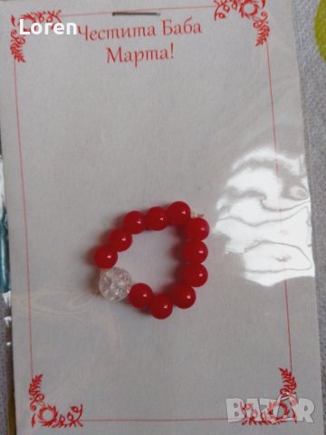 Ново!Пръстенче мартеничка или валентинка , снимка 2 - Пръстени - 39392694