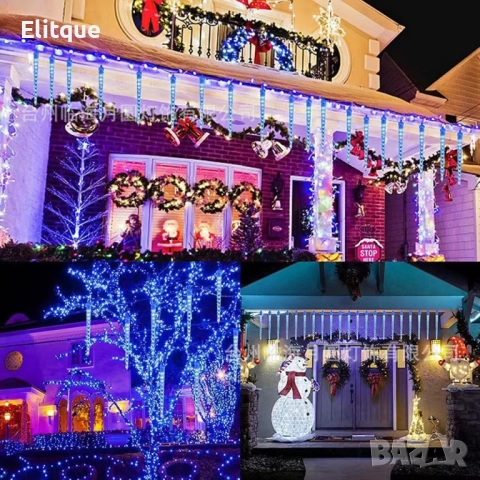 Коледна светеща украса тип падащ сняг , снимка 4 - Декорация за дома - 52905177