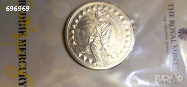 Юбилейна монета на Фреди Меркюри., снимка 4 - Нумизматика и бонистика - 53901388