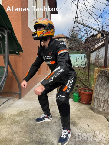 Alpinestars EU58 кожен екип 2 части, снимка 6 - Спортни дрехи, екипи - 52821155