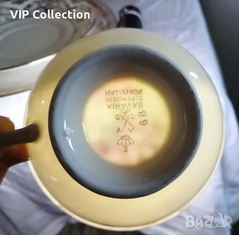 Троен сет Бавария - костен порцелан, снимка 4 - Антикварни и старинни предмети - 47282939