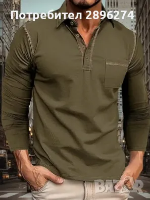 Мъжки блузи с дълъг ръкав, L и XL , снимка 2 - Блузи - 47720669