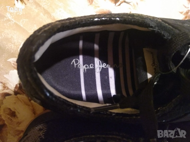 PEPE JEANS LONDON Оригинал Нови Дамски Маратонки Изцяло от Натурален Велур 39, снимка 6 - Маратонки - 52667840