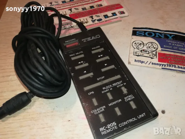 заявено!!! TEAC RC-205 REMOTE CONTROL-MADE IN JAPAN-ВНОС SWISS 0501251908, снимка 3 - Други - 48560744