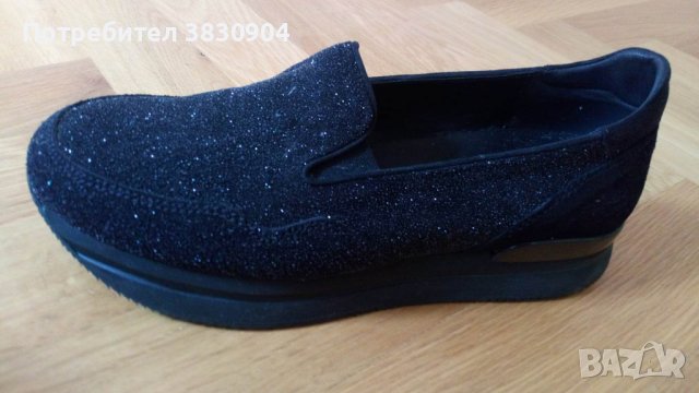 Сникърси HOGAN, черни, 38.5, снимка 9 - Дамски ежедневни обувки - 42059220