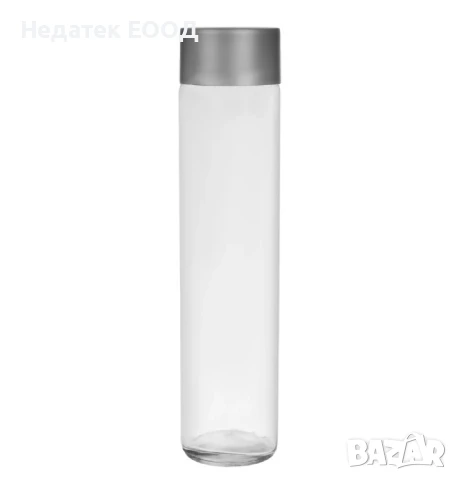Прозрачна стъклена бутилка с винтова капачка, 800 мл.