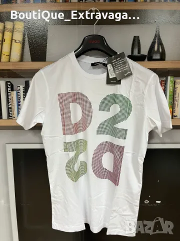 Мъжка тениска Dsquared D2 White !!!